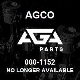 000-1152 Agco NO LONGER AVAILABLE | AGA Parts