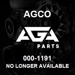 000-1191 Agco NO LONGER AVAILABLE | AGA Parts