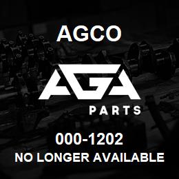 000-1202 Agco NO LONGER AVAILABLE | AGA Parts