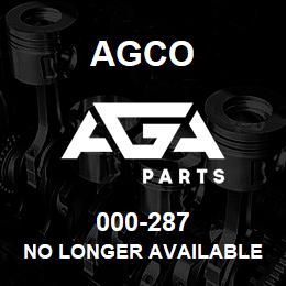 000-287 Agco NO LONGER AVAILABLE | AGA Parts