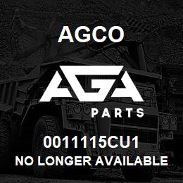0011115CU1 Agco NO LONGER AVAILABLE | AGA Parts
