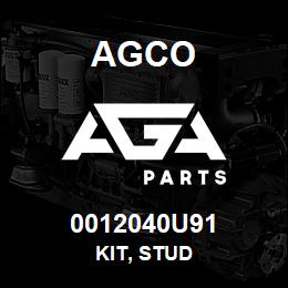0012040U91 Agco KIT, STUD | AGA Parts