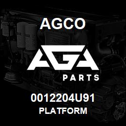 0012204U91 Agco PLATFORM | AGA Parts