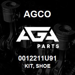 0012211U91 Agco KIT, SHOE | AGA Parts