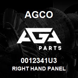 0012341U3 Agco RIGHT HAND PANEL | AGA Parts