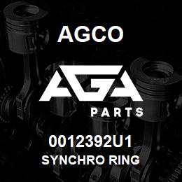 0012392U1 Agco SYNCHRO RING | AGA Parts