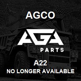 A22 Agco NO LONGER AVAILABLE | AGA Parts