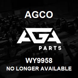 WY9958 Agco NO LONGER AVAILABLE | AGA Parts