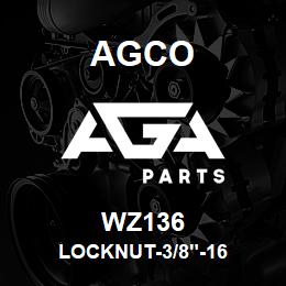 WZ136 Agco LOCKNUT-3/8"-16 | AGA Parts