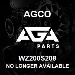 WZ200S208 Agco NO LONGER AVAILABLE | AGA Parts