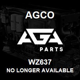 WZ637 Agco NO LONGER AVAILABLE | AGA Parts