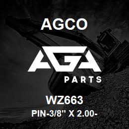 WZ663 Agco PIN-3/8" X 2.00- | AGA Parts