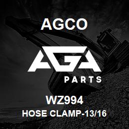 WZ994 Agco HOSE CLAMP-13/16 | AGA Parts