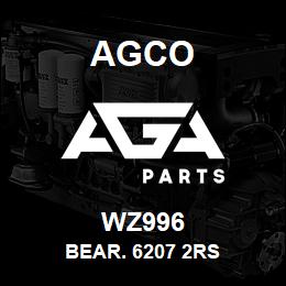 WZ996 Agco BEAR. 6207 2RS | AGA Parts