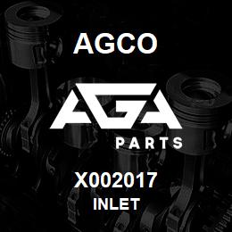 X002017 Agco INLET | AGA Parts