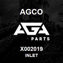 X002019 Agco INLET | AGA Parts