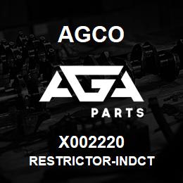 X002220 Agco RESTRICTOR-INDCT | AGA Parts