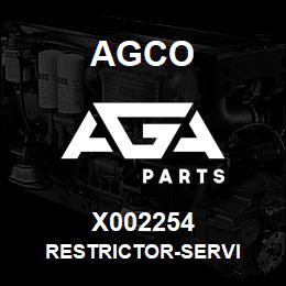 X002254 Agco RESTRICTOR-SERVI | AGA Parts