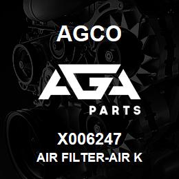 X006247 Agco AIR FILTER-AIR K | AGA Parts