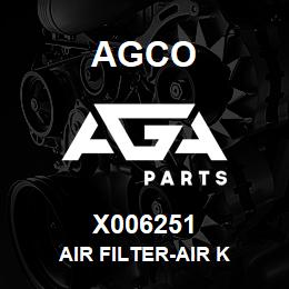 X006251 Agco AIR FILTER-AIR K | AGA Parts