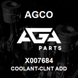 X007684 Agco COOLANT-CLNT ADD | AGA Parts