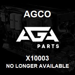 X10003 Agco NO LONGER AVAILABLE | AGA Parts