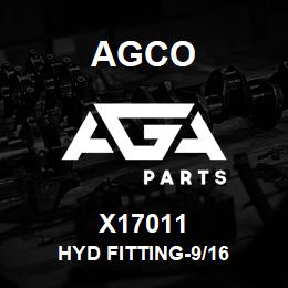 X17011 Agco HYD FITTING-9/16 | AGA Parts