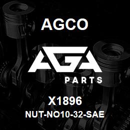 X1896 Agco NUT-NO10-32-SAE | AGA Parts