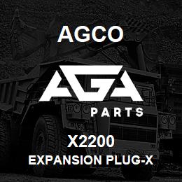 X2200 Agco EXPANSION PLUG-X | AGA Parts