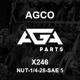 X246 Agco NUT-1/4-28-SAE 5 | AGA Parts