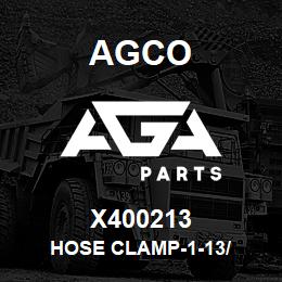 X400213 Agco HOSE CLAMP-1-13/ | AGA Parts