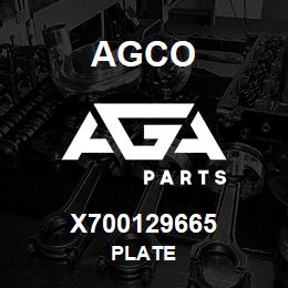 X700129665 Agco PLATE | AGA Parts