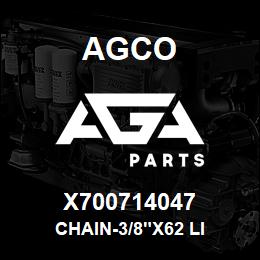 X700714047 Agco CHAIN-3/8"X62 LI | AGA Parts