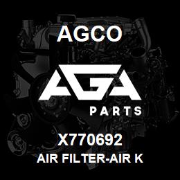 X770692 Agco AIR FILTER-AIR K | AGA Parts