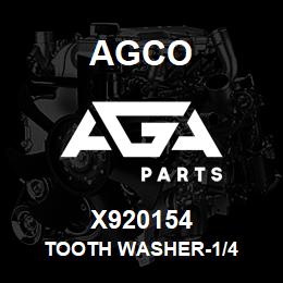 X920154 Agco TOOTH WASHER-1/4 | AGA Parts