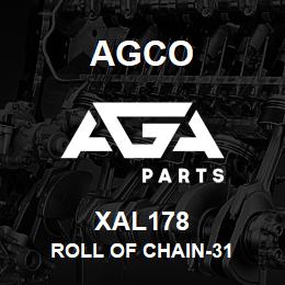 XAL178 Agco ROLL OF CHAIN-31 | AGA Parts