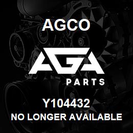 Y104432 Agco NO LONGER AVAILABLE | AGA Parts