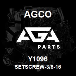 Y1096 Agco SETSCREW-3/8-16 | AGA Parts