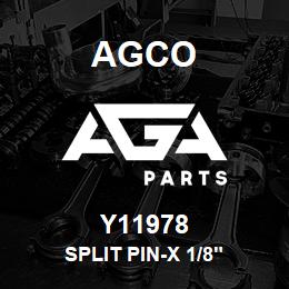 Y11978 Agco SPLIT PIN-X 1/8" | AGA Parts