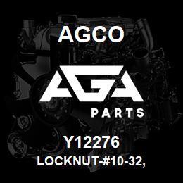 Y12276 Agco LOCKNUT-#10-32, | AGA Parts