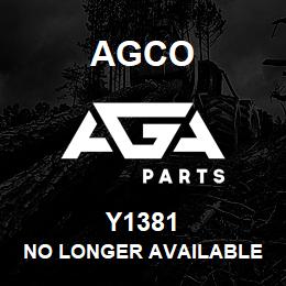 Y1381 Agco NO LONGER AVAILABLE | AGA Parts