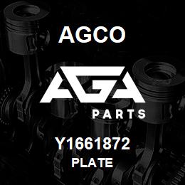 Y1661872 Agco PLATE | AGA Parts