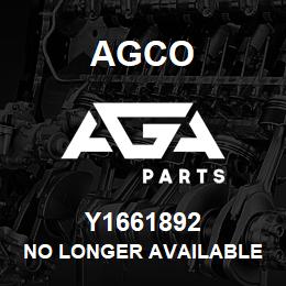 Y1661892 Agco NO LONGER AVAILABLE | AGA Parts