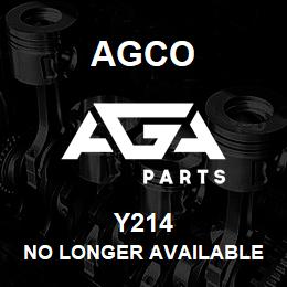 Y214 Agco NO LONGER AVAILABLE | AGA Parts