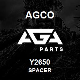 Y2650 Agco SPACER | AGA Parts