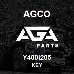 Y400I205 Agco KEY | AGA Parts