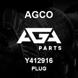 Y412916 Agco PLUG | AGA Parts