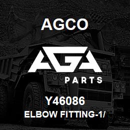 Y46086 Agco ELBOW FITTING-1/ | AGA Parts