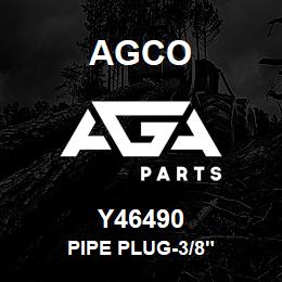 Y46490 Agco PIPE PLUG-3/8" | AGA Parts