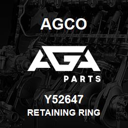 Y52647 Agco RETAINING RING | AGA Parts